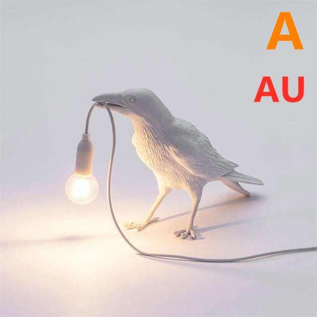 Creative Auspicious Bird Resin Wall Lamp Decoration